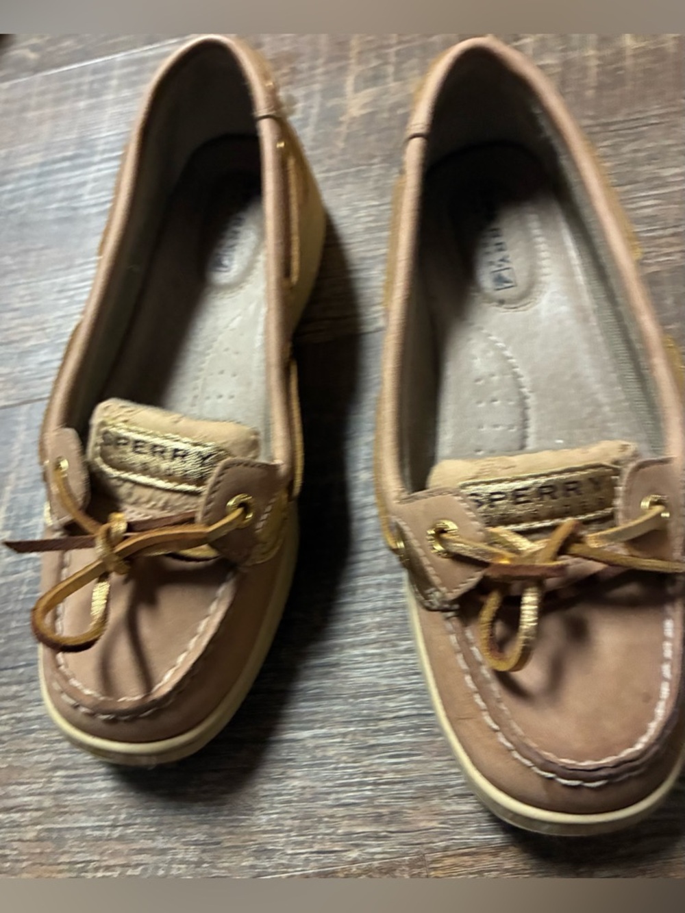 Sperry Women's Leather/Fabric Upper Shoe - Beige